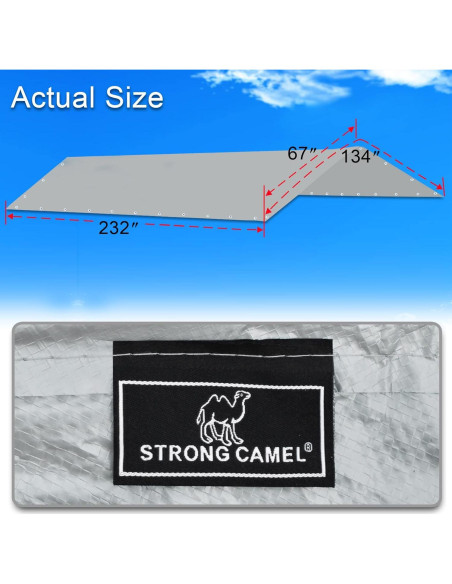 Funda de Carpa Strong Camel 3.05m x 6.1m Impermeable UV Funda de Carpa Strong Camel 3.05m x 6.1m Impermeable UV