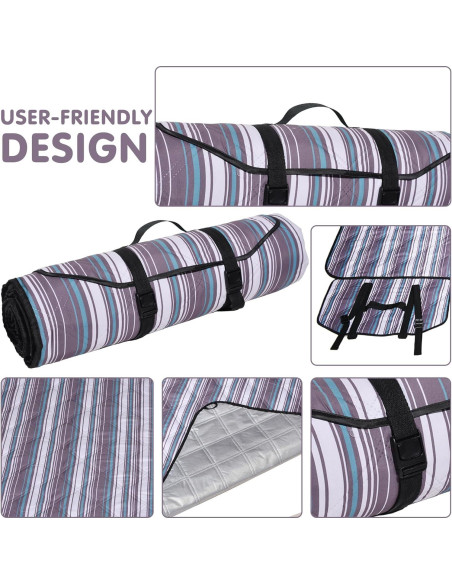 Manta de Picnic Grande ALLBFENG 203x203 cm Impermeable Manta de Picnic Grande ALLBFENG 203x203 cm Impermeable