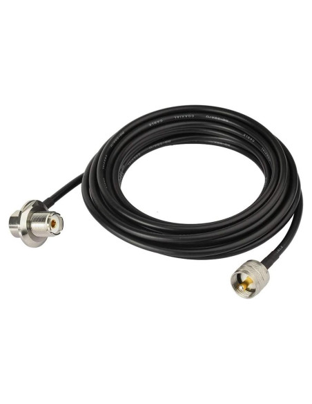Cable Coaxial RG58 Bingfu 6.1m UHF PL259 Macho a SO239 Hembra Cable Coaxial RG58 Bingfu 6.1m UHF PL259 Macho a SO239 Hembra