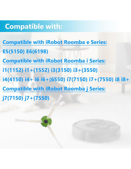 Cepillos Laterales EXPILOVI para iRobot Roomba i/E/J - 3 Piezas Cepillos Laterales EXPILOVI para iRobot Roomba i/E/J - 3 Piezas