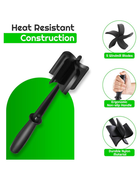 Picador y Aplastador de Carne Kolibrox - Antiadherente y Ergonómico Picador y Aplastador de Carne Kolibrox - Antiadherente y Ergonómico