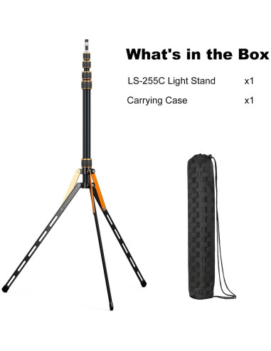 Soporte de Luz de Viaje Extensible Soonpho 2.2m con Bolsa