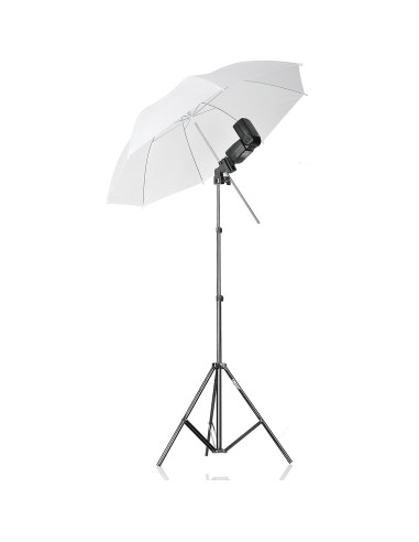 Soporte de Bombilla EMART con Paraguas Blanco 83.82 cm - 2 Pzs