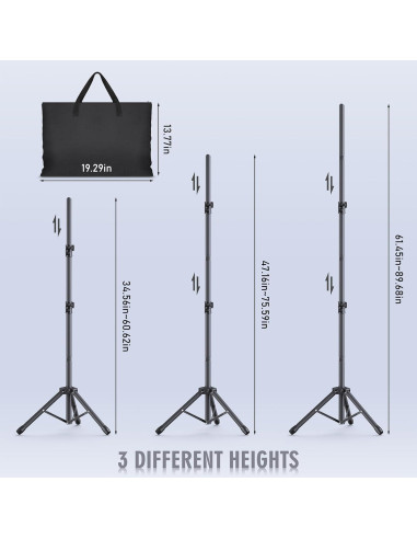 Kit Soporte de Fondo Ajustable Eocnrhe 2.29m x 3.05m