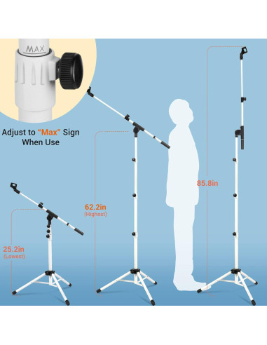 Soporte de Micrófono CAHAYA Tripode Boom Ajustable 1.61kg
