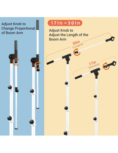 Soporte de Micrófono CAHAYA Tripode Boom Ajustable 1.61kg
