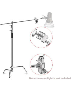 Soporte de Luz Kshioe C-Stand con Brazo Boom 3.05m 2