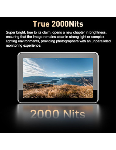Monitor de Campo VILTROX DC-X2 6" 4K 2000 Nits Táctil