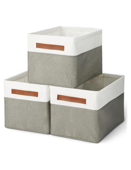 Cajas de Almacenamiento Plegables Amazon Basics 3 Piezas Carbón Cajas de Almacenamiento Plegables Amazon Basics 3 Piezas Carbón