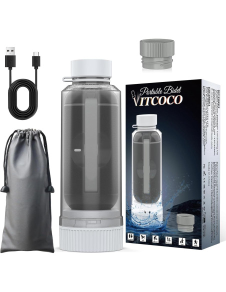 Bidet Eléctrico Portátil VITCOCO Recargable 200ml IPX7 Bidet Eléctrico Portátil VITCOCO Recargable 200ml IPX7