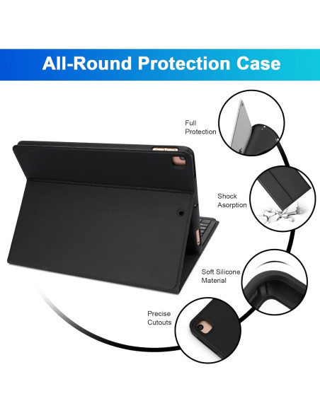 Funda de teclado LAMA para iPad 10.2 y 10.5 pulgadas Funda de teclado LAMA para iPad 10.2 y 10.5 pulgadas