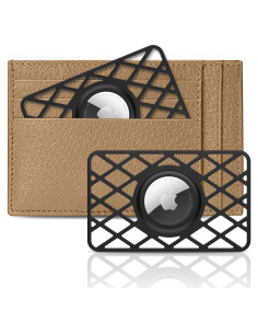 Soporte Ultra Delgado para AirTag SUPFINE - 2 Piezas Negro