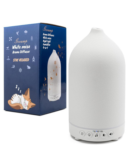 Difusor de Cerámica y Máquina de Sonido Gooamp 200ml 20 Sonidos Difusor de Cerámica y Máquina de Sonido Gooamp 200ml 20 Sonidos