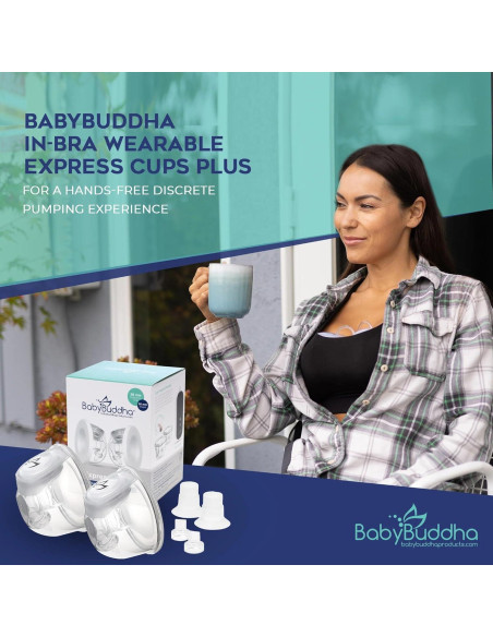 Tazas de Recolección de Leche Manos Libres BabyBuddha 8 oz Tazas de Recolección de Leche Manos Libres BabyBuddha 8 oz