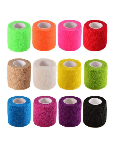 Cinta de Vendaje Elástico Autoadhesiva B&S FEEL 5cm x 4.5m - 12 Rollos