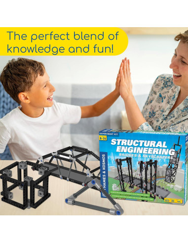 Kit de Ciencia Thames & Kosmos Puentes y Rascacielos 20 Modelos