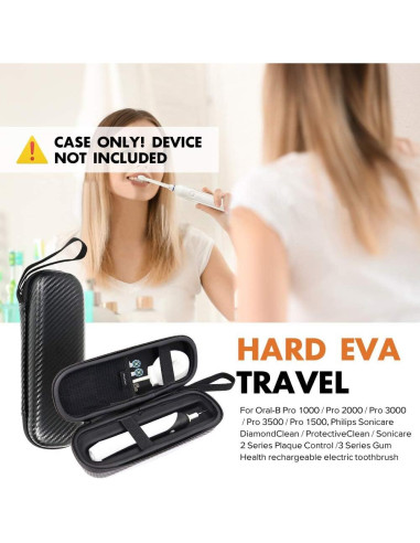 Funda de Viaje ProCase para Cepillo Eléctrico Negro - Universal