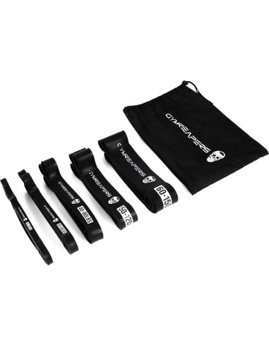 Bandas de Resistencia Gymreapers - Set de 5 Bandas Negras