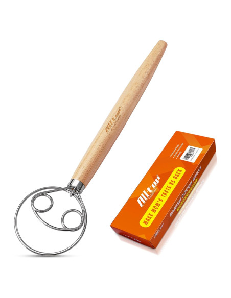 Batidor Danés de Masa ALLTOP - Acero Inoxidable 150g Batidor Danés de Masa ALLTOP - Acero Inoxidable 150g
