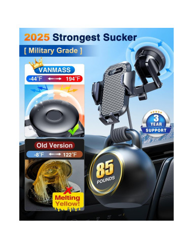 Soporte para Teléfono de Coche VANMASS 2025 Grado Militar