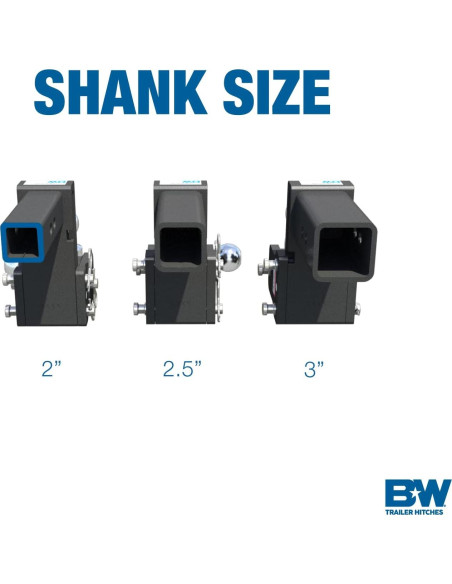 Enganche de Remolque B&W Ajustable Tow & Stow 10,000 lbs Enganche de Remolque B&W Ajustable Tow & Stow 10,000 lbs