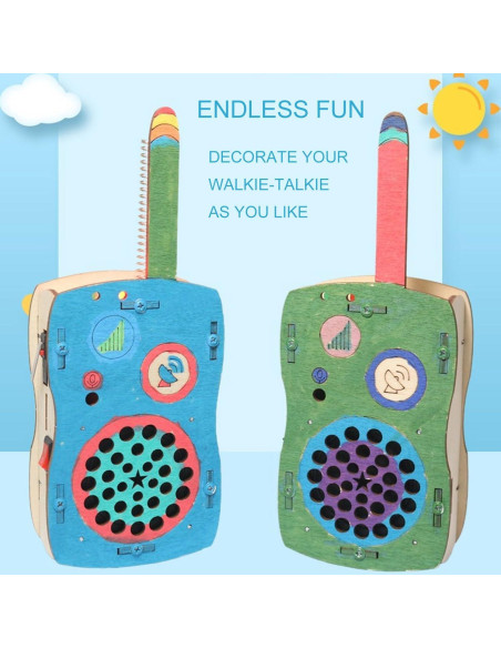 Kit DIY Walkie Talkies STEM Reglory para Niños 8-14 Años Kit DIY Walkie Talkies STEM Reglory para Niños 8-14 Años