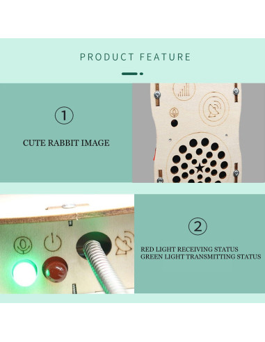 Kit DIY Walkie Talkies STEM Reglory para Niños 8-14 Años
