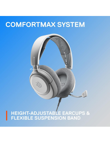 Auriculares SteelSeries Arctis Nova 1P - Audio Espacial 360 - Blanco