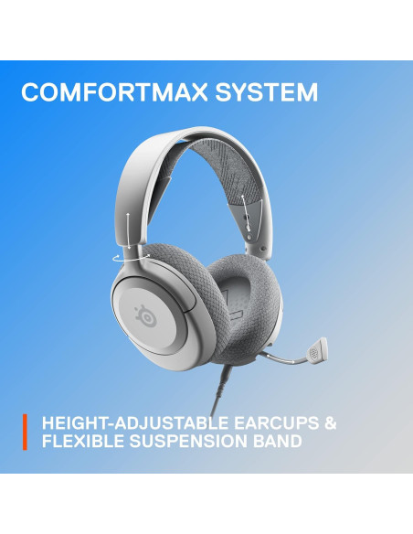 Auriculares SteelSeries Arctis Nova 1P - Audio Espacial 360 - Blanco Auriculares SteelSeries Arctis Nova 1P - Audio Espacial 360 - Blanco