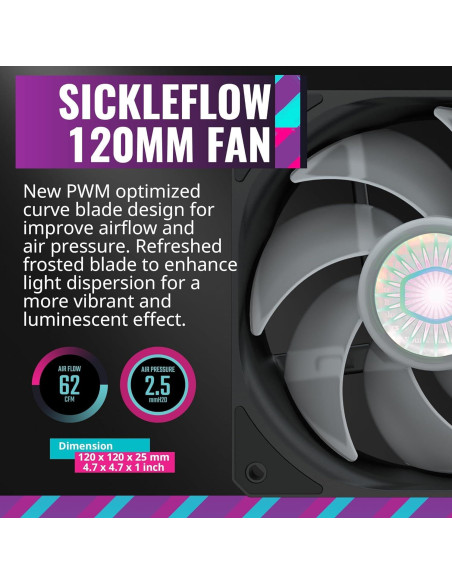 CoolerMaster MasterLiquid ML240L RGB V2 Enfriador AIO 240mm CoolerMaster MasterLiquid ML240L RGB V2 Enfriador AIO 240mm