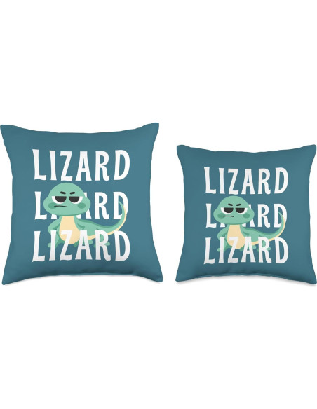 Cojín Lagarto Viral 40x40 cm 100% Poliester Doble Cara Cojín Lagarto Viral 40x40 cm 100% Poliester Doble Cara