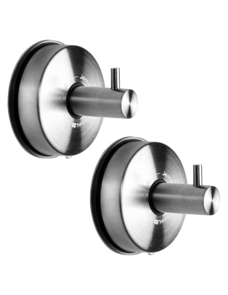 Ganchos de Ducha con Ventosa JOMOLA Acero Inoxidable 2PCS Ganchos de Ducha con Ventosa JOMOLA Acero Inoxidable 2PCS
