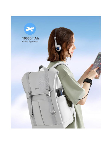 Cargador Portátil Miady 10000mAh PD 30W con Cable Retráctil