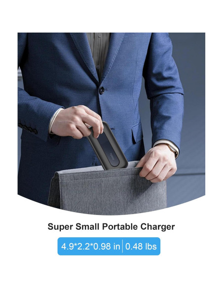 Cargador Portátil Miady 10000mAh PD 30W con Cable Retráctil Cargador Portátil Miady 10000mAh PD 30W con Cable Retráctil