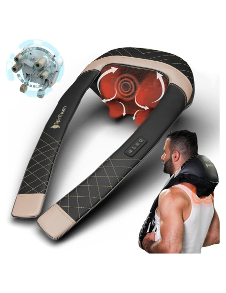 Masajeador de Cuello Shiatsu SpiriTouch 4D con Calor Masajeador de Cuello Shiatsu SpiriTouch 4D con Calor