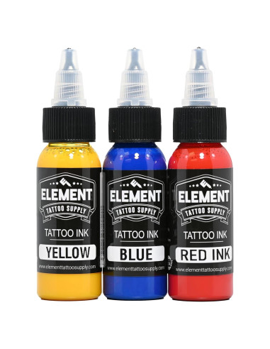 Juego de Tinta para Tatuajes Element - 3 Colores 30ml