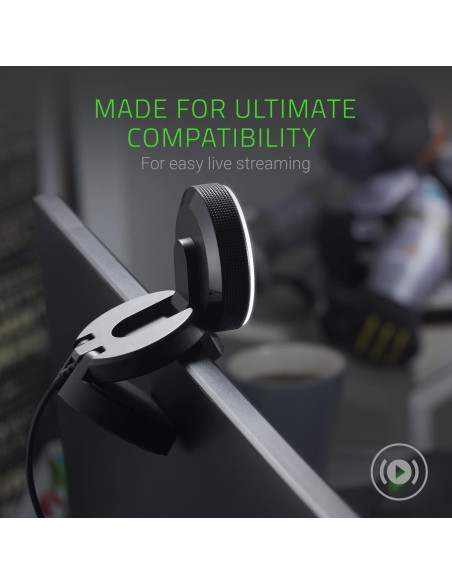 Webcam Razer Kiyo 1080p con Luz de Anillo y Micrófono Webcam Razer Kiyo 1080p con Luz de Anillo y Micrófono