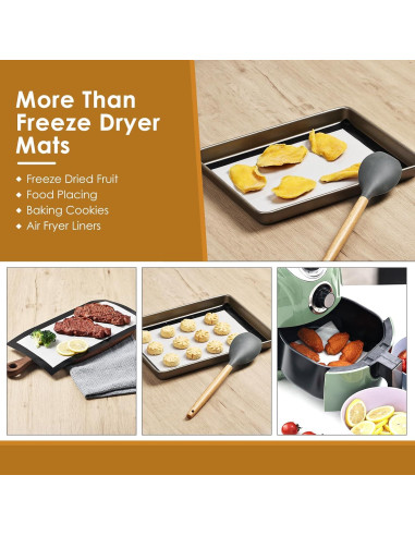 Tapetes de Silicona KitchenRaku para Deshidratador 5 Piezas