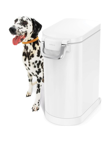 Contenedor de Almacenamiento de Comida para Mascotas simplehuman 30L Blanco