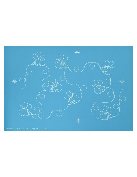 Plantilla de Acolchado Hancy Creations Abejas 21.6x36.8 cm Plantilla de Acolchado Hancy Creations Abejas 21.6x36.8 cm