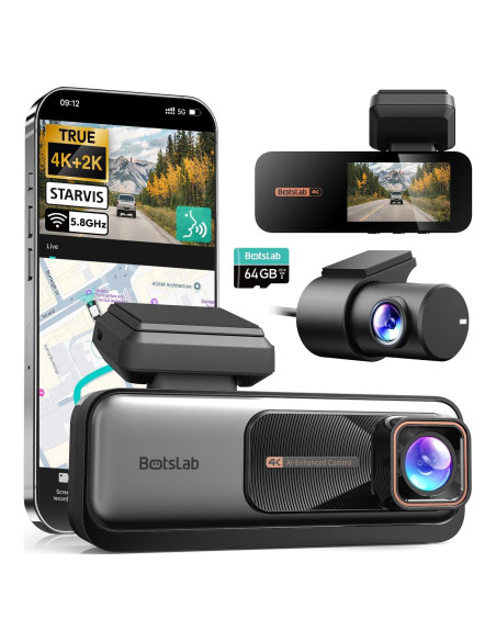 Cámara Doble Dash 4K+2K BOTSLAB G980H con WiFi y GPS Cámara Doble Dash 4K+2K BOTSLAB G980H con WiFi y GPS