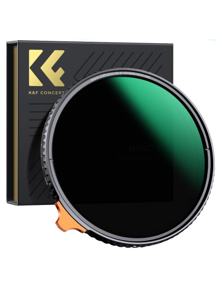 Filtro ND Variable K&F Concept 55mm 1-9 Pasos y Difusión Filtro ND Variable K&F Concept 55mm 1-9 Pasos y Difusión