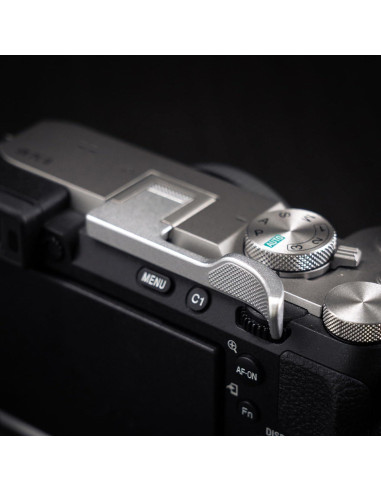 Agarradera de Pulgar Iborrys para Cámara Sony A7C2 Plata