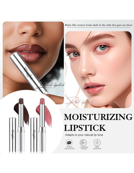 Bálsamo Labial Tinte Hidratante Wugbc Rosa y Negro 17.8g Bálsamo Labial Tinte Hidratante Wugbc Rosa y Negro 17.8g