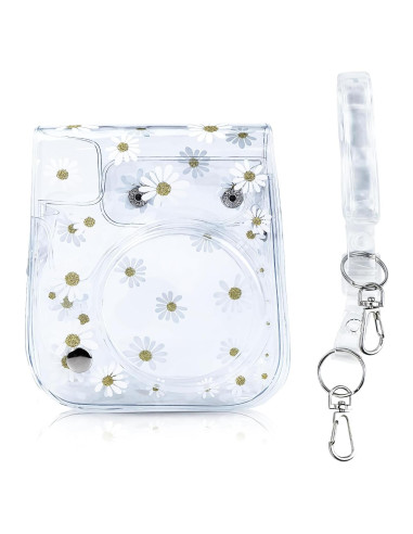 Funda de cámara transparente Flylin para Fujifilm Instax Mini