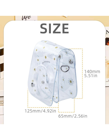 Funda de cámara transparente Flylin para Fujifilm Instax Mini Funda de cámara transparente Flylin para Fujifilm Instax Mini