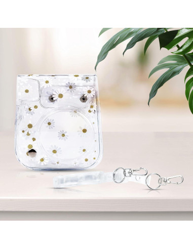 Funda de cámara transparente Flylin para Fujifilm Instax Mini
