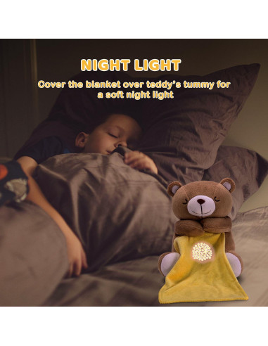Oso Reversible BEREST para Dormir Bebé con Proyector y Sensor