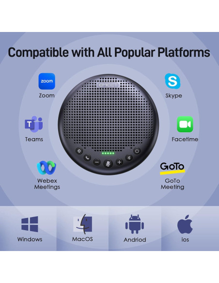 Webcam 4K EMEET S800 + Altavoz Bluetooth Luna Plus Webcam 4K EMEET S800 + Altavoz Bluetooth Luna Plus