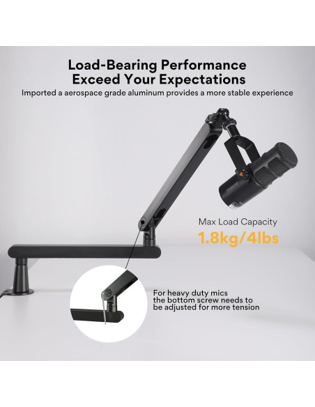 Micrófono Dinámico USB MAONO PD100U con Brazo BA92 para Podcast Micrófono Dinámico USB MAONO PD100U con Brazo BA92 para Podcast